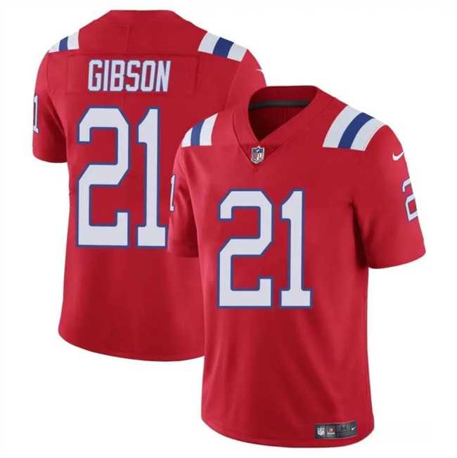 Men & Women & Youth New England Patriots #21 Antonio Gibson Red Vapor Limited Football Stitched Jersey->new england patriots->NFL Jersey